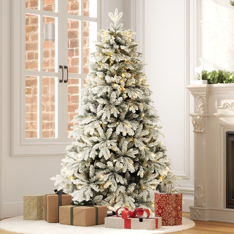 Indoor Snow Flocked Christmas Tree