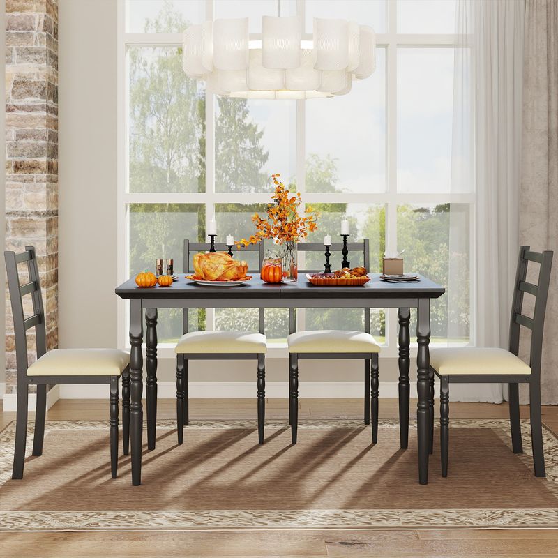 Mid century dining table with 4 chairs for Thanksgiving Day