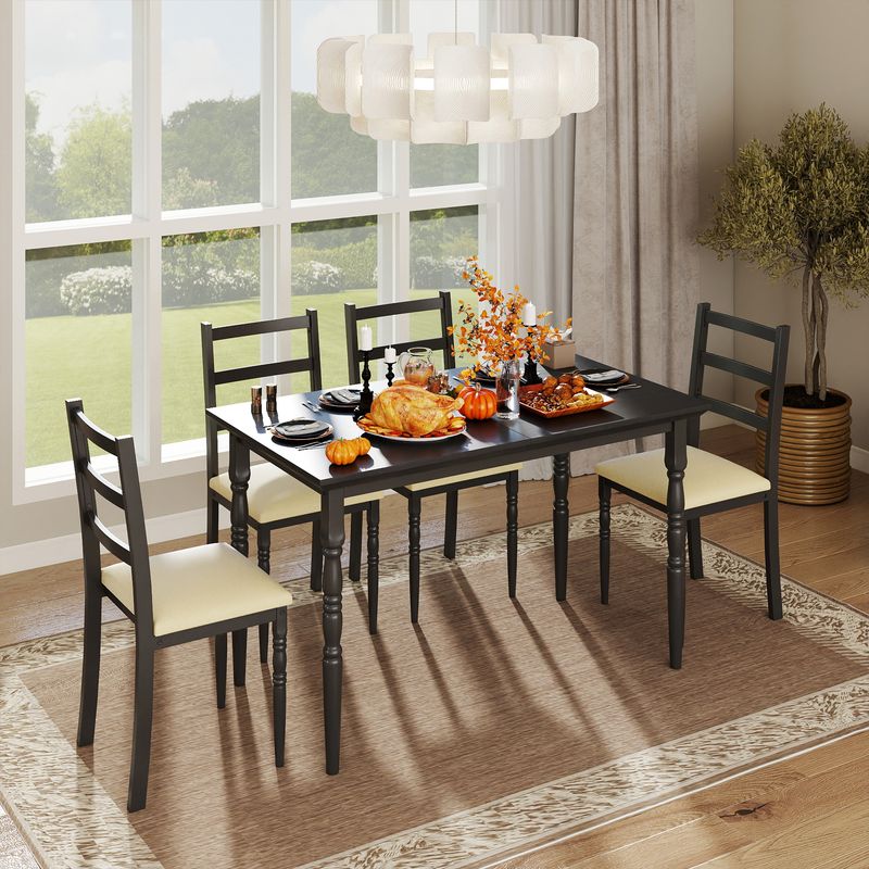 Mid century dining table with 4 chairs for Thanksgiving Day