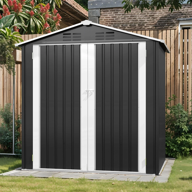 Outdoor shed building that can be used to store various tools