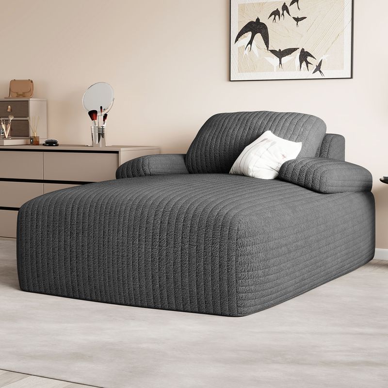 oversized chaise lounge, corduroy sofa bed, no assembly furniture, cloud couch chair, ergonomic lounge chair, apartment size sleeper, modern chaise sofa, reading chair with ottoman, small space sofa bed