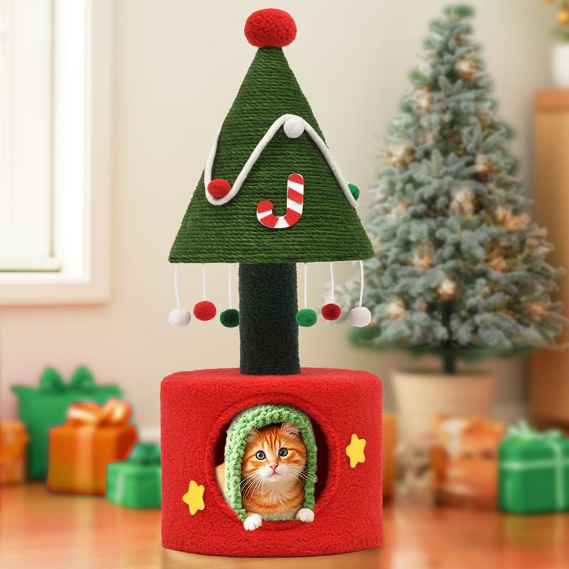 christmas cat tower