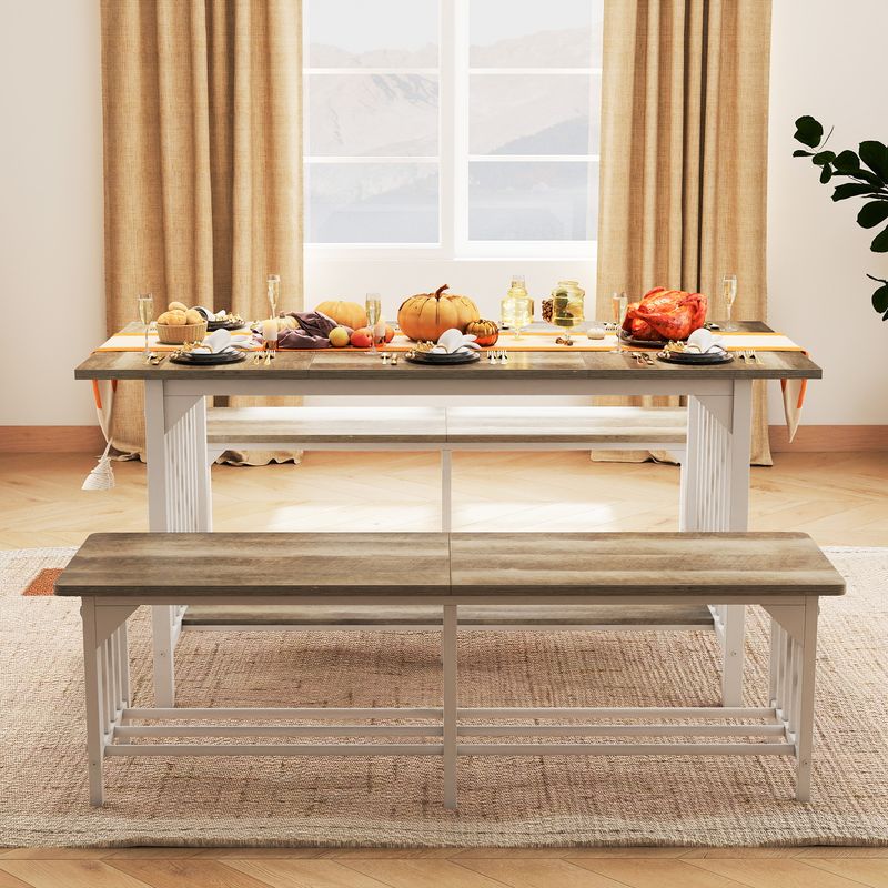 Farmhouse Dining Table for Thanksgiving Day