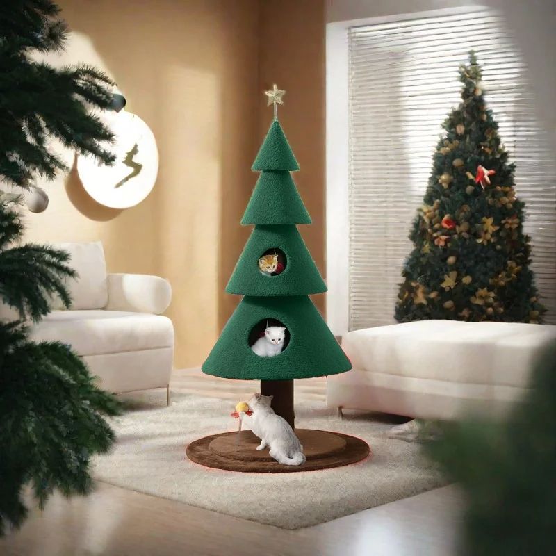 Christmas tree cat tree