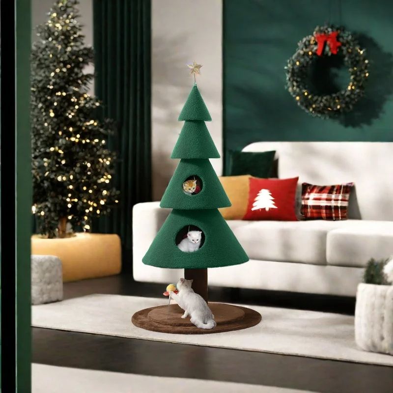 Christmas tree cat tree
