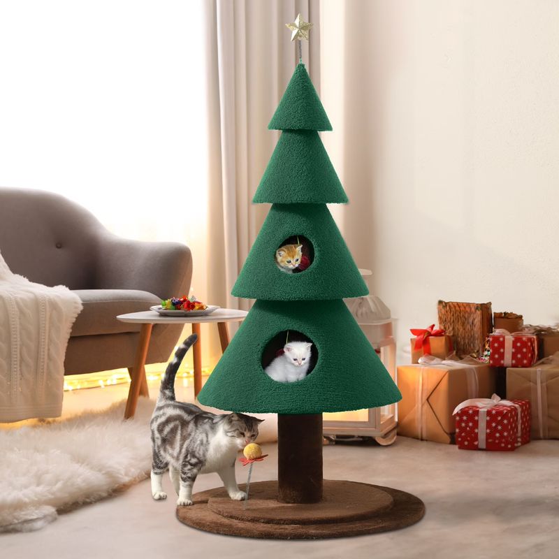 Christmas tree cat tree