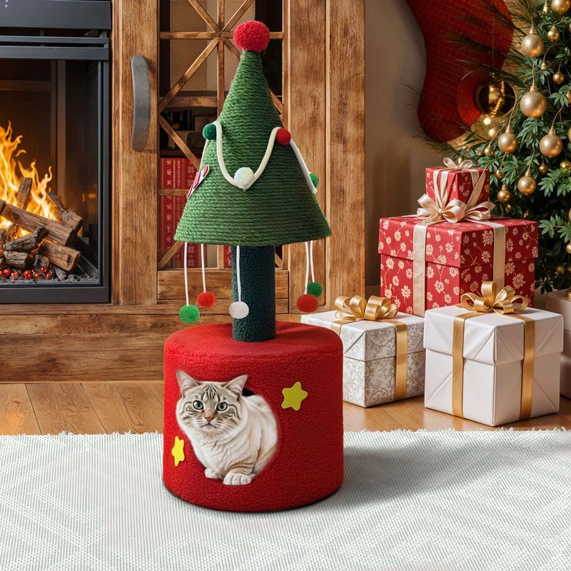 christmas cat tower