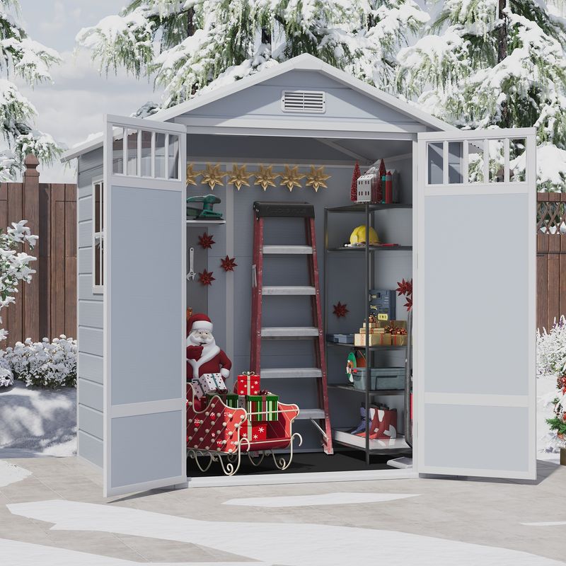 The backyard shed​ for christmas decorations