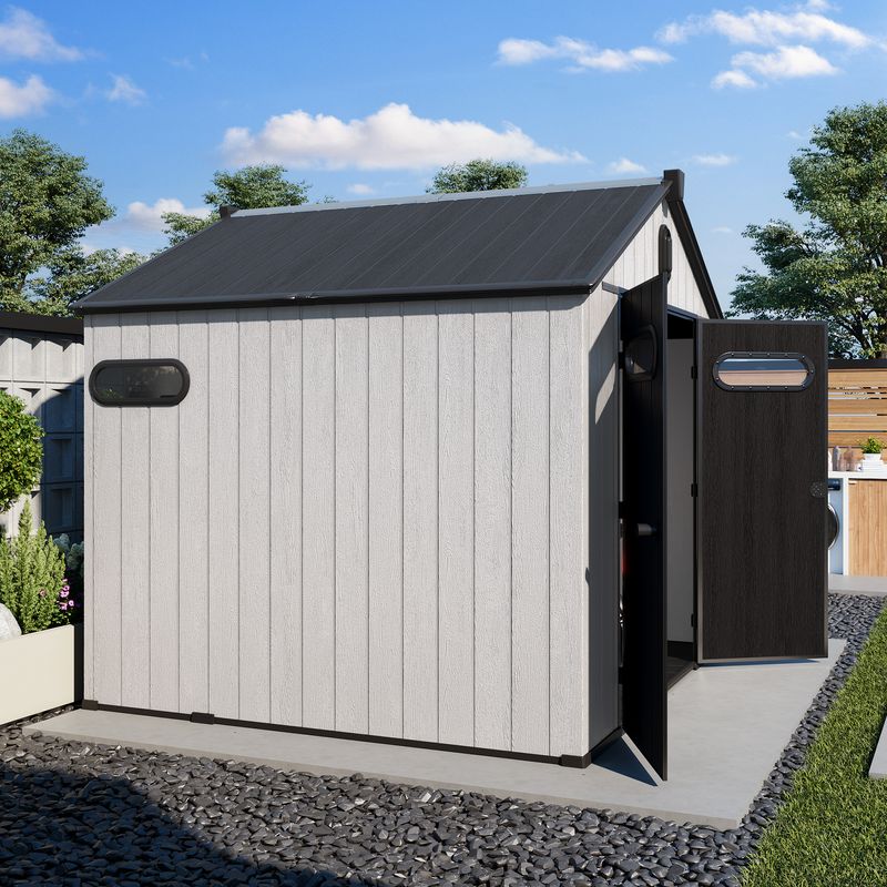 Side view of waterproof storage room