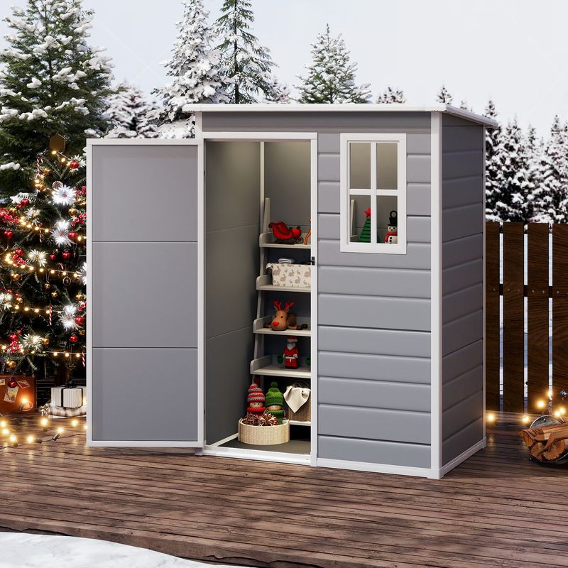 Tool shed for christmas decorations