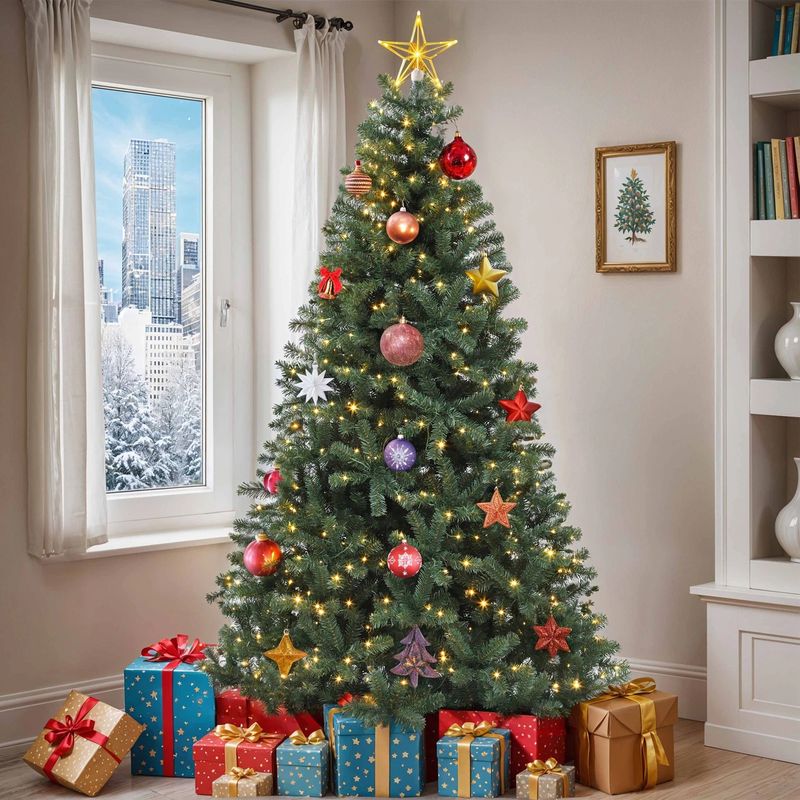 7.5 ft Pre-Lit Christmas Tree