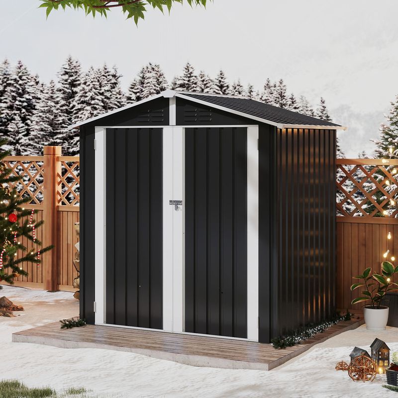 Metal Shed Storage Buildings​ For Christmas Decorations​