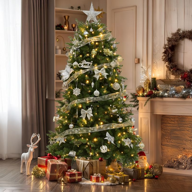 7.5ft pre lit christmas tree