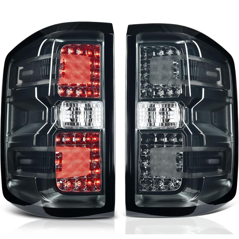  LED 2014-2019 Chevy Silverado 1500, Brake Rear Lamp Taillights Assembly