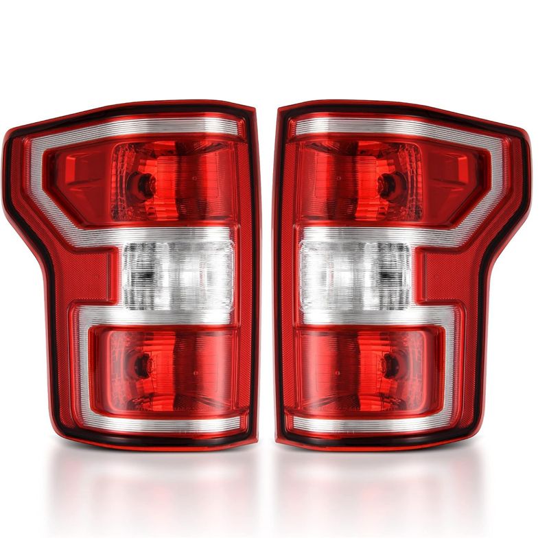 thumbnail image 2 of Rear Tail Light Assembly For Ford F-150 2015-2017 – Halogen, Left+Right, Black Housing 2 of 3