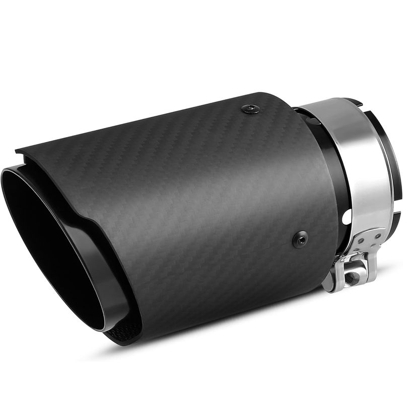 Aazon.co: Richeer 2.5 Inch Exhaust Tip, 2 1/2" Inlet 4" Outlet 9" Length Stainless Steel