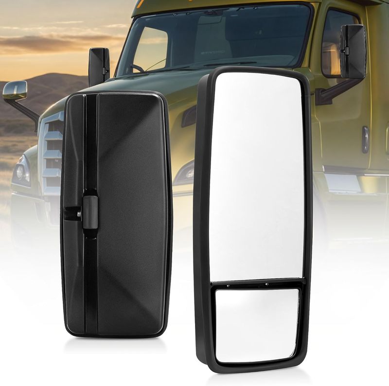 Isuzu NPR right mirror 2008-2023, Chevy W4500 passenger side mirror, manual commercial truck mirrors, Isuzu NQR wide view mirror, 4HK1 4JJ1 replacement mirrors, YITAMOTOR Isuzu door mirror, fleet truck mirror replacements