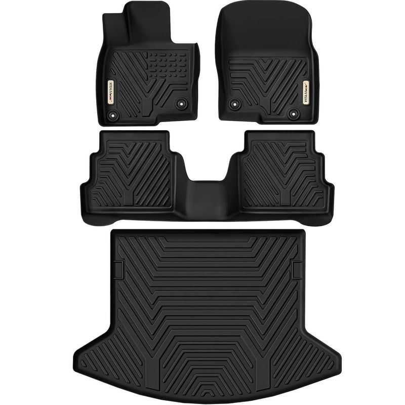 Mazda CX-5 floor mats 2017-2021, CX-5 cargo liner set, complete TPE mats set, all-weather CX5 liners, custom fit Mazda accessories, waterproof SUV mats, YITAMOTOR floor and cargo mats, full interior protection, heavy-duty vehicle liners