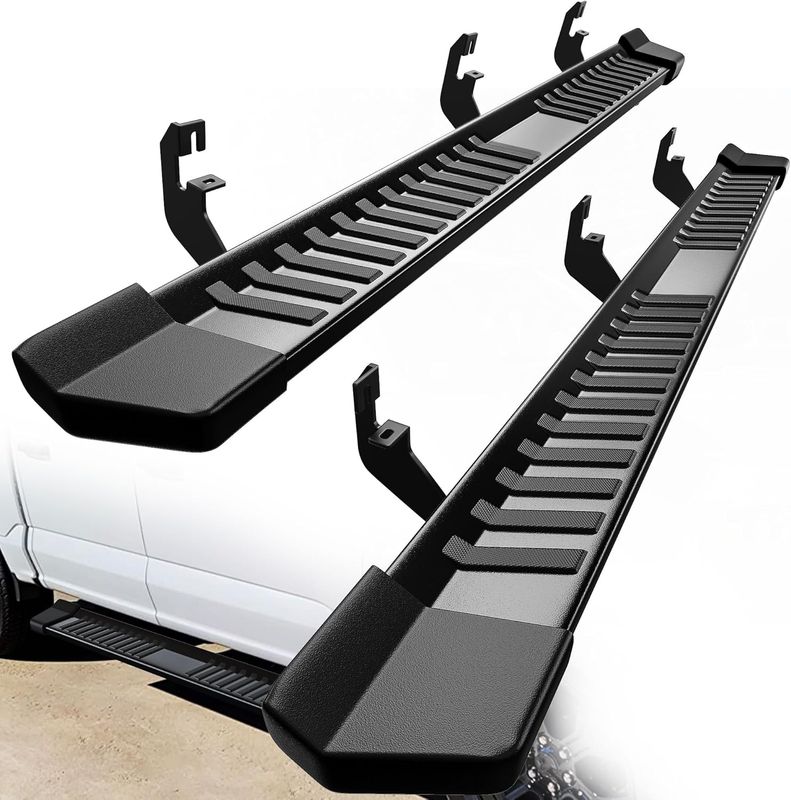6 Inches Running Boards Replacement for 2015-2025 Chevy Colorado/GMC Canyon Crew Cab, Side Steps Textured Black Nerf Bars