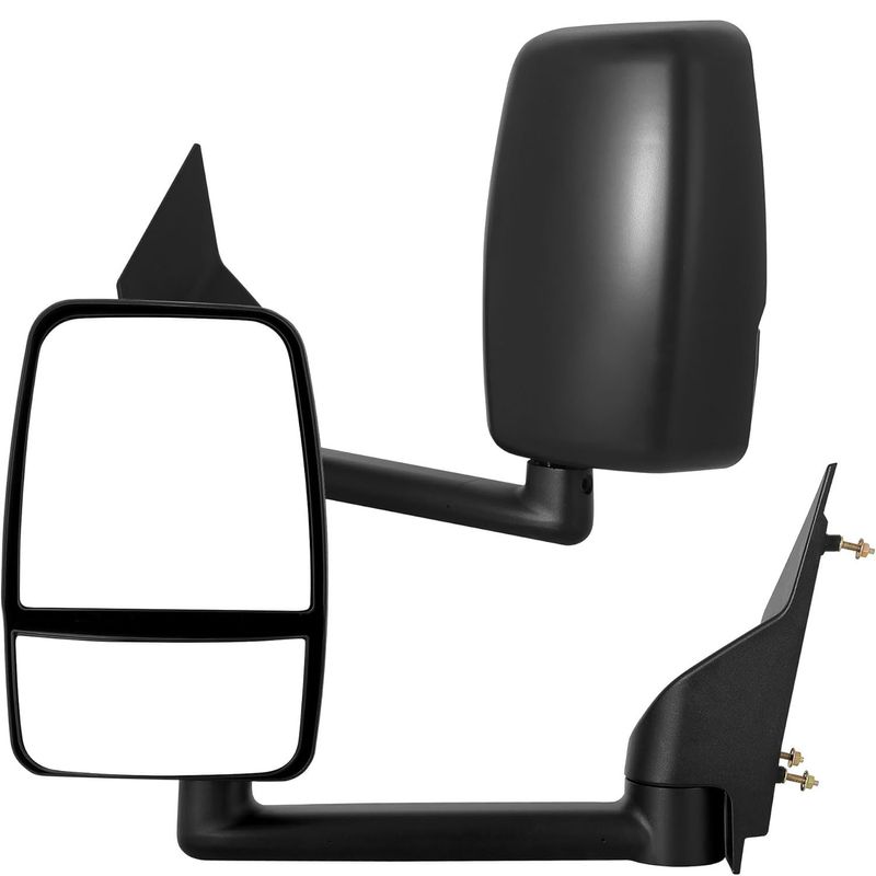 2005 Chevy Express towing mirrors, GMC Savana 2500 mirror replacement, manual truck mirrors black, commercial van tow mirrors, YITAMOTOR Savana mirrors, fleet van mirror upgrades, 1500-3500 manual mirrors