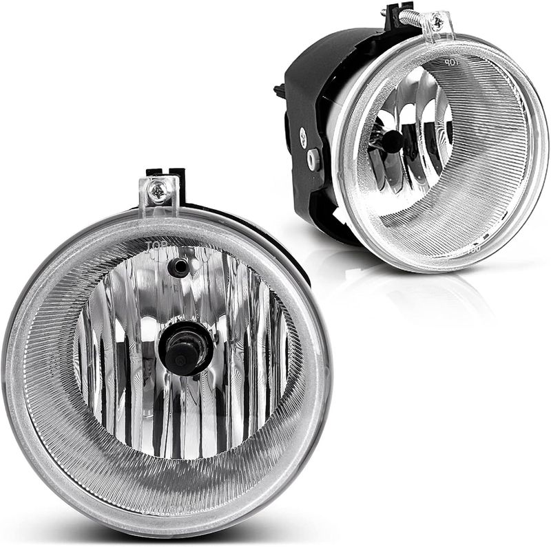 YITAMOTOR Fog Lights Assembly Compatible with 2005 2006 2007 2008 2009 2010 Grand Cherokee, 07-09 Dodge Durango 05-09 Dakota, 07-09 Chrysler Aspen/300 SRT8, 06-10 Commander, 06-08 Mitsubishi Raider