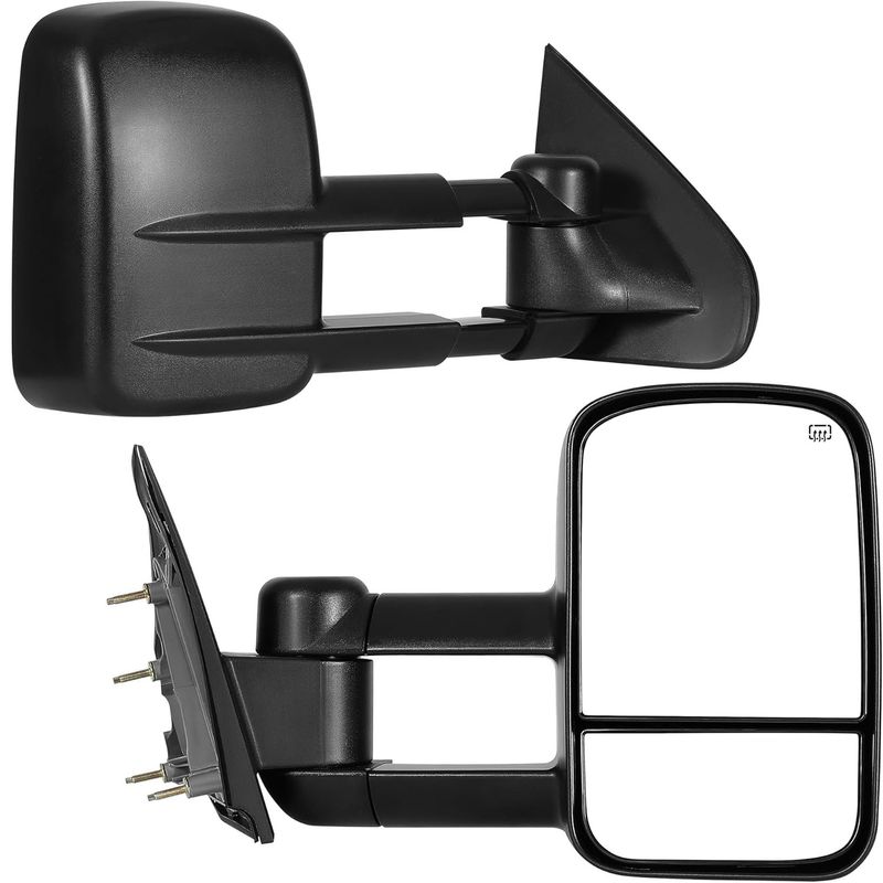 2015 Silverado 1500 towing mirrors, GMC Sierra HD power mirrors, telescoping truck mirrors, heated towing mirrors, manual fold tow mirrors, YITAMOTOR Silverado mirrors, HD truck mirror replacements