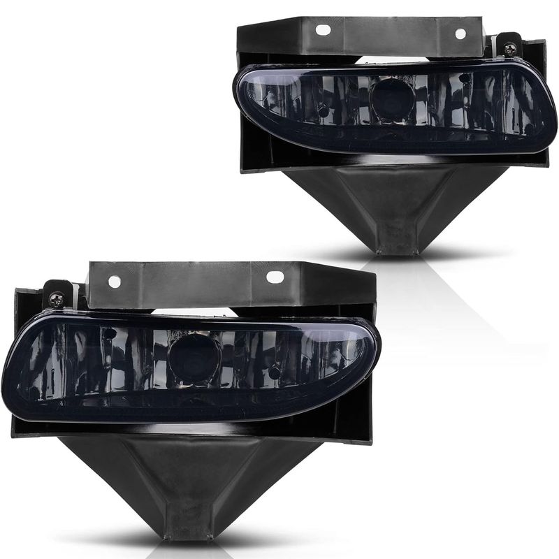 YITAMOTOR Fog Lights Compatible with Ford Mustang 99-04 1999 2000 2001 2002 2003 2004 Fog Light Replacement,with 880 12V 27W Halogen Bulbs(OE Style Smoke Lens with Bulbs) 