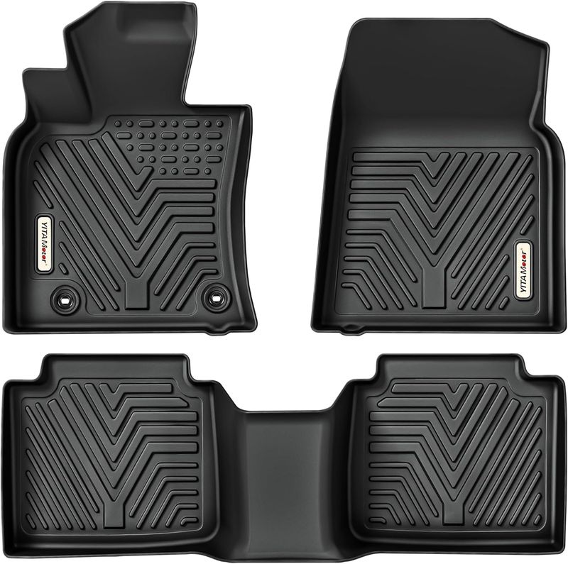 Toyota Camry floor mats, 2018-2024 Camry car mats, TPE-LITE floor liners, non-slip car mats, custom fit Camry accessories, odorless car floor mats, YITAMOTOR floor mats, all-weather car mats, Toyota Camry interior accessories