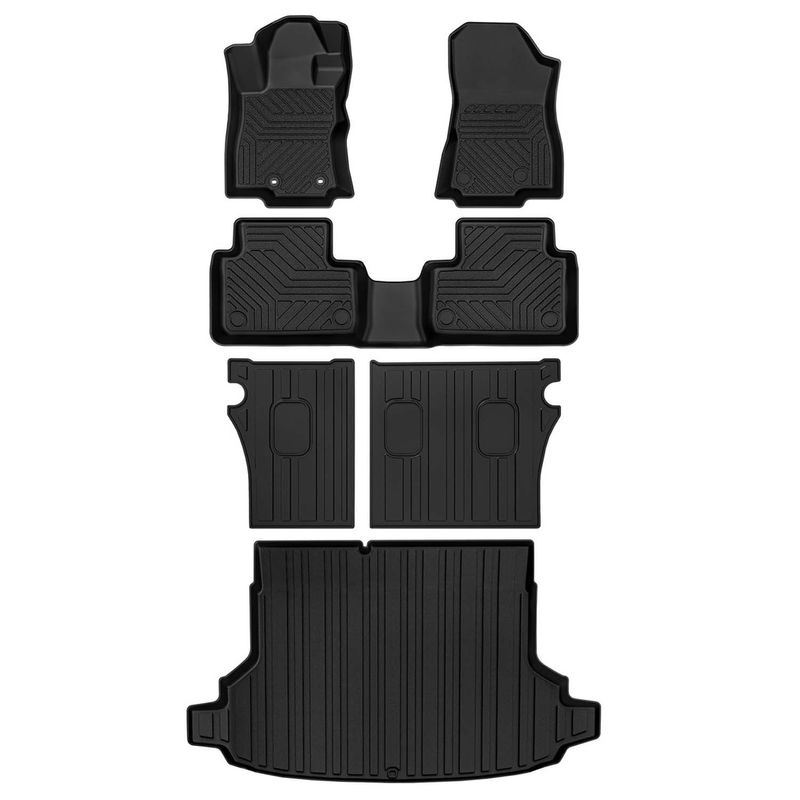 YITAMOTOR Forester mats, 2025 Subaru Forester floor liners, all-weather TPE trunk mat, back seat protector, full set SUV accessories, waterproof car mats, custom-fit Forester interior protection
