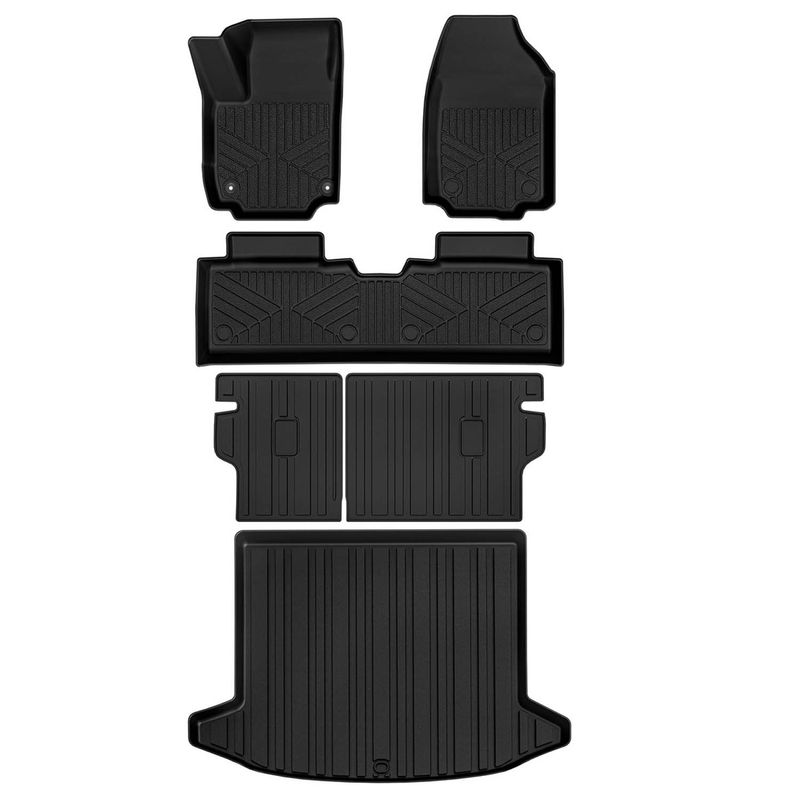 YITAMOTOR Equinox mats, Chevy Equinox floor liners 2025, all-weather TPE trunk mat, gas-only SUV accessories, back seat protector, custom-fit Chevy Equinox mats, waterproof car interior set