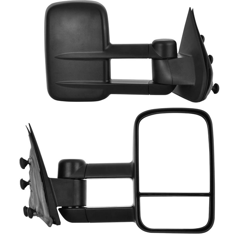 YITAMOTOR tow mirrors, Chevy Silverado mirrors, GMC Sierra mirrors, 1500 tow mirrors, 2500HD mirrors, 3500HD mirrors, manual telescoping mirrors, manual fold mirrors, aftermarket truck mirrors, truck mirror upgrade, towing mirrors, extended mirrors
