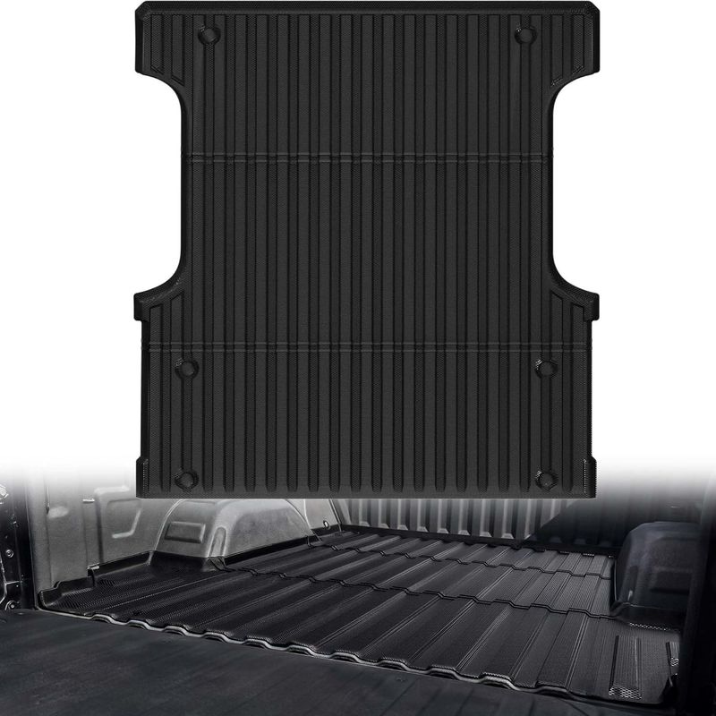 YITAMOTOR Tundra bed mat, 2022-2025 Tundra 5.5FT bed liner, CrewMax short bed protector, TPE truck bed mat, heavy-duty Tundra accessories, all-weather pickup bed liner, anti-slip cargo mat