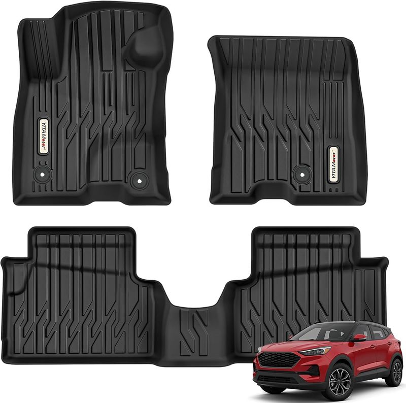 ford maverick floor mats, maverick hybrid car mats, 2025 maverick all-weather liners, tpe truck floor mats, custom fit maverick accessories, waterproof car floor mats
