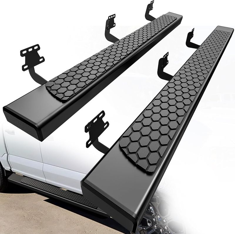 Ram 1500 running boards, Dodge Ram side steps, 2019–2025 Ram Crew Cab step rails, black nerf bars Ram 1500, YITAMOTOR running boards, truck side steps Ram, replacement running boards Ram 1500
