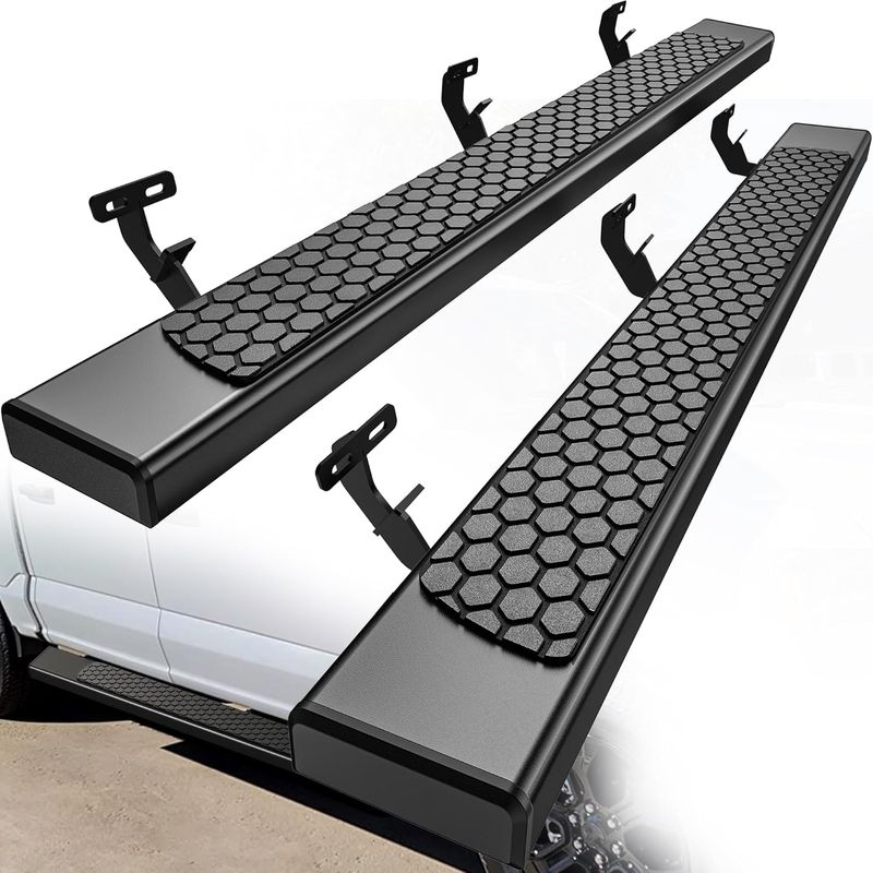 Ram 1500 running boards, Dodge Ram side steps, Ram 2500 step rails, Ram 3500 nerf bars, 2009–2024 Ram accessories, Crew Cab running boards, black truck side steps, YITAMOTOR running boards