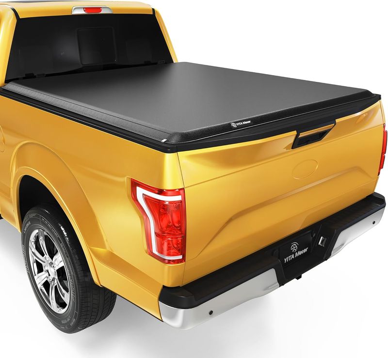 YITAMOTOR® 15-25 Ford F150 Soft Roll Up 5.5 ft Tonneau Cover