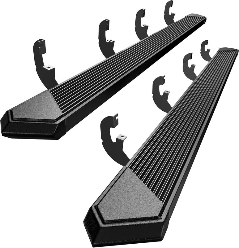 running boards for Silverado 1500, GMC Sierra 2500HD side steps, aftermarket truck nerf bars, 2024 Sierra 1500 steps, Chevy Silverado crew cab running boards, heavy duty nerf bars, YITAMOTOR side steps