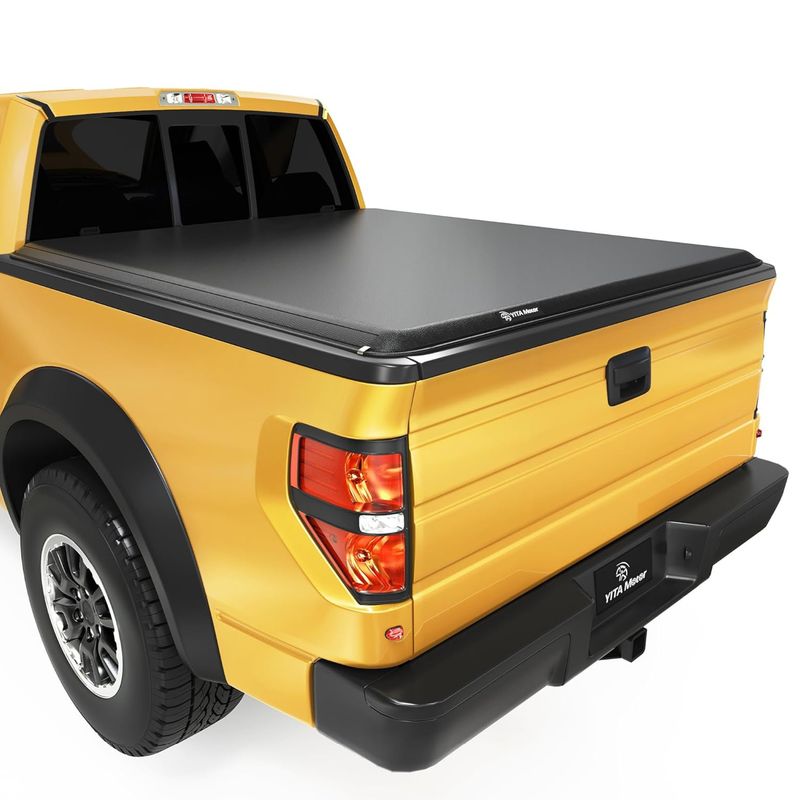2009-2014 Ford F-150 (Excl. Raptor Series) 6.5 ft Bed Soft Roll Up Truck Bed Tonneau Cover
