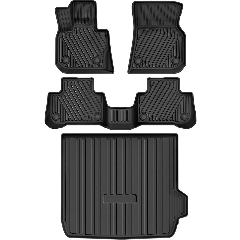 BMW X4 floor mats, all weather floor liners, X4 M40i mats, TPE floor mats, 2023 X4 accessories, custom fit BMW mats, waterproof trunk mat, YITAMOTOR floor liners