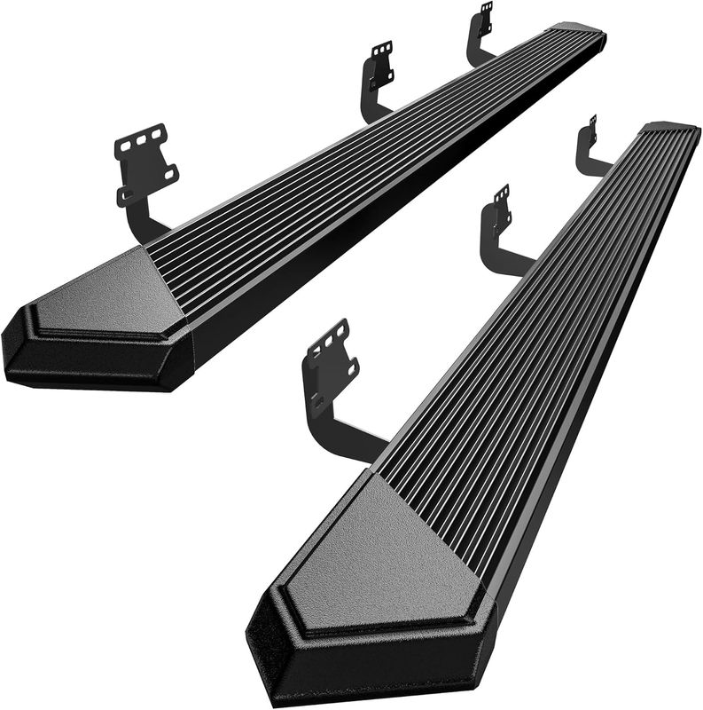 Ram 1500 running boards, Dodge Ram side steps, 2019 Ram 1500 nerf bars, aftermarket truck steps, Ram Crew Cab running boards, not for Ram Classic, YITAMOTOR side steps, black nerf bars