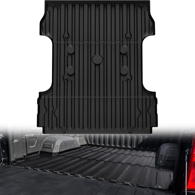 Ford F250 bed mat, F350 truck bed liner, 6.75ft bed mat, TPE bed mat, Super Duty bed mat, 2024 F250 accessories, heavy duty bed mat, YITAMOTOR bed mat