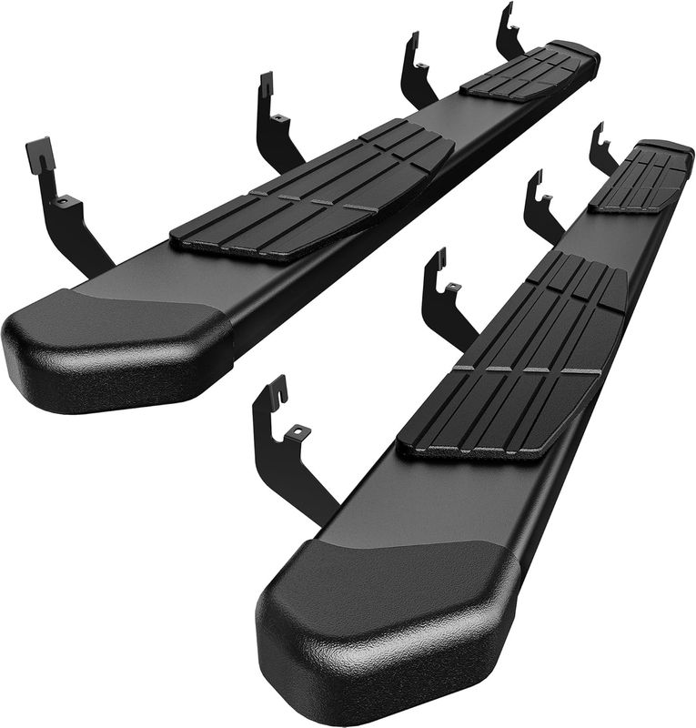 running boards for Chevy Colorado, side steps for GMC Canyon, Colorado Crew Cab nerf bars, Canyon accessories, YITAMOTOR, 6 inch step rails, textured black running boards, midsize truck running boards, Colorado Canyon side steps, truck nerf bars