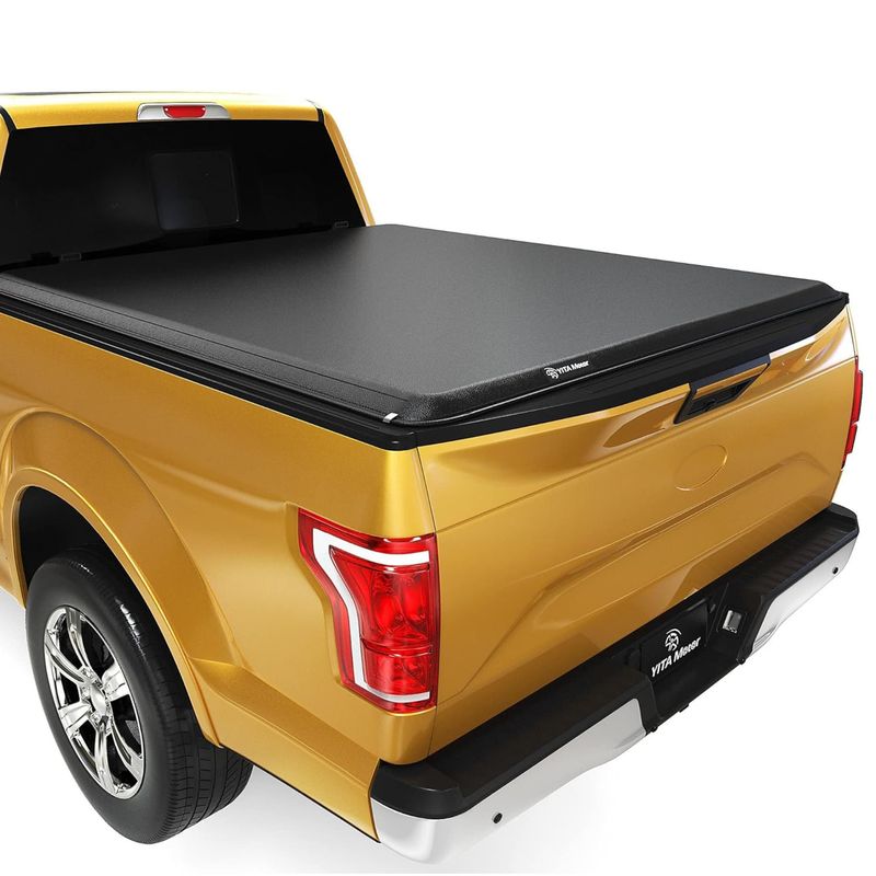 2017-2025 Ford F-250 F-350 F250 F350 Super Duty Soft Roll Up Tonneau Cover, Styleside 6.75 ft Bed
