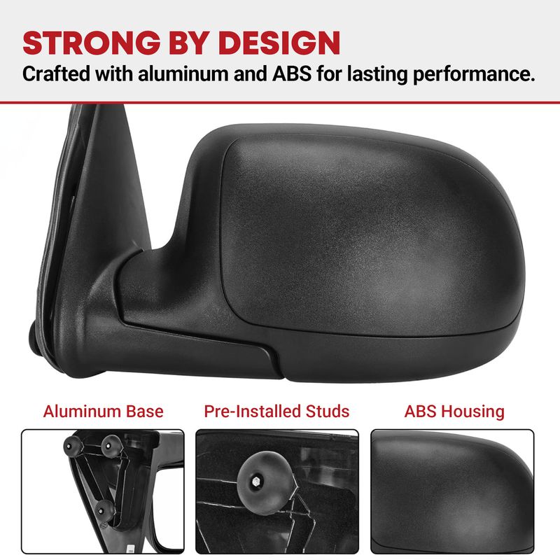 APA Power Folding Memory Mirror - Driver Side For 03-07 Silverado Sierra Tahoe Yukon - Heated