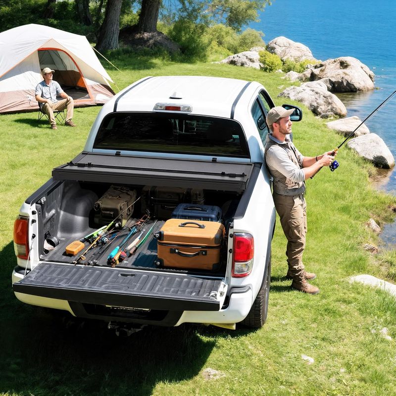 thumbnail image 2 of GTRacers Lo Pro Aluminum Tri-Fold Tonneau Cover For Toyota Tacoma 5ft Bed (2016-2023) 2 of 4