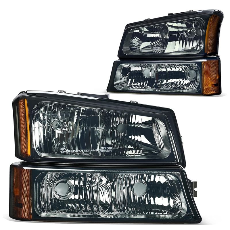 2003-2006 Chevy Silverado Avalanche Pickup LED Headlights Assembly