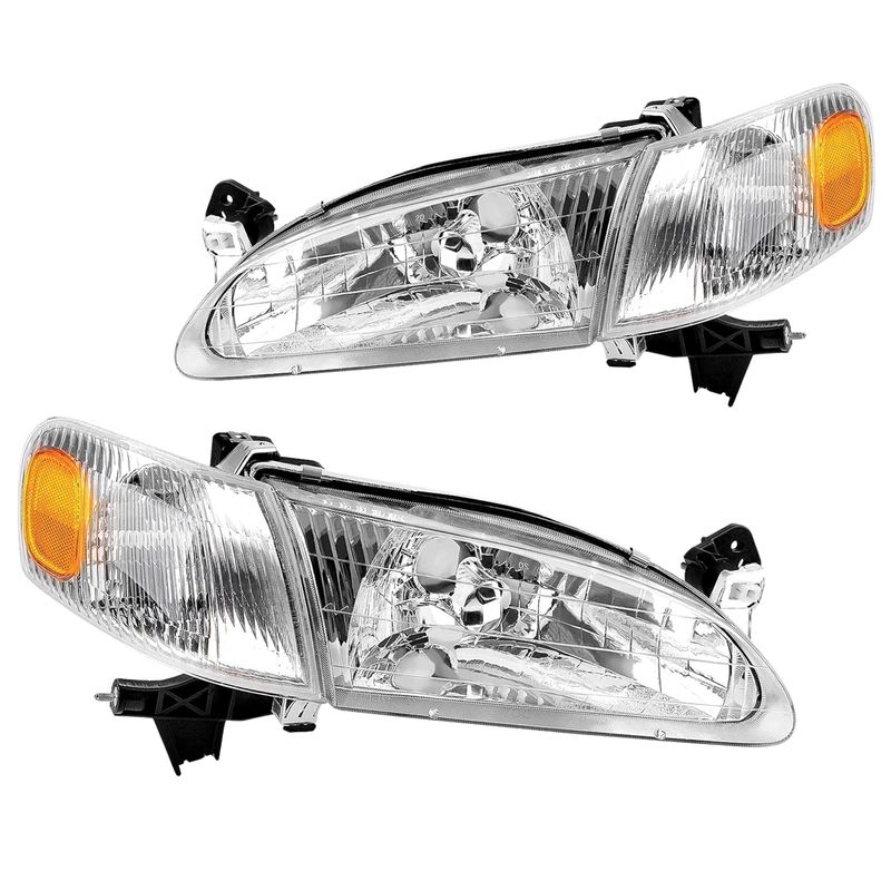 Headlight Assembly Compatible with 1998 1999 2000 Corolla