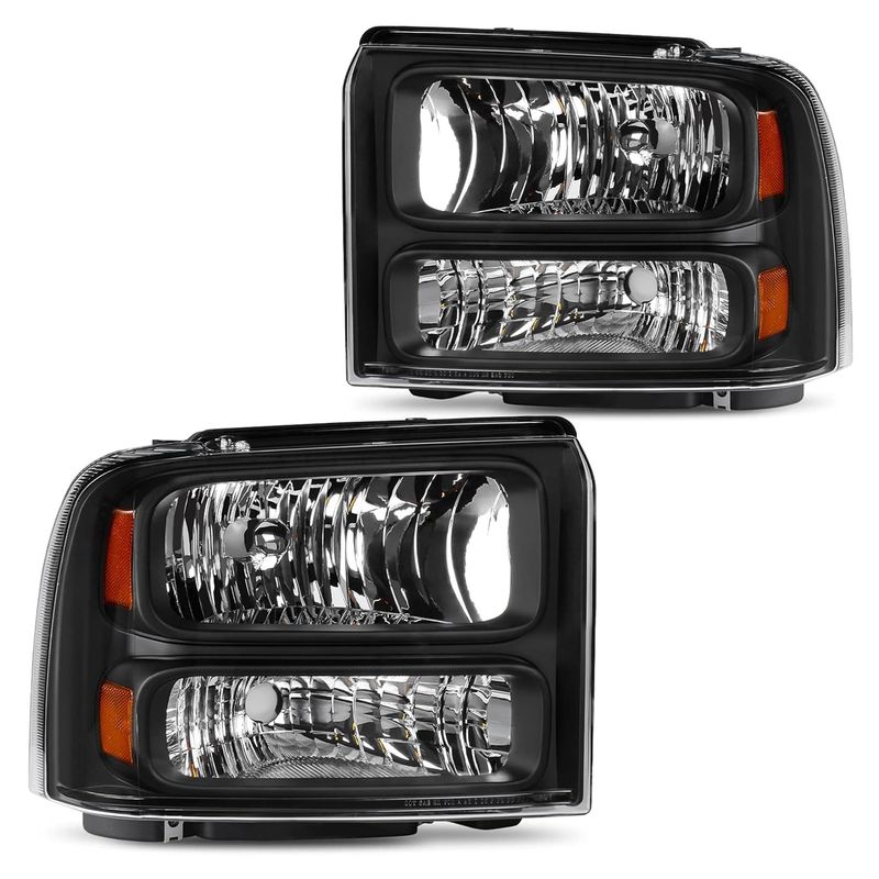 Headlights Assembly Compatible with 2005-2007 Ford F250 F350 F450 F550 Super Duty