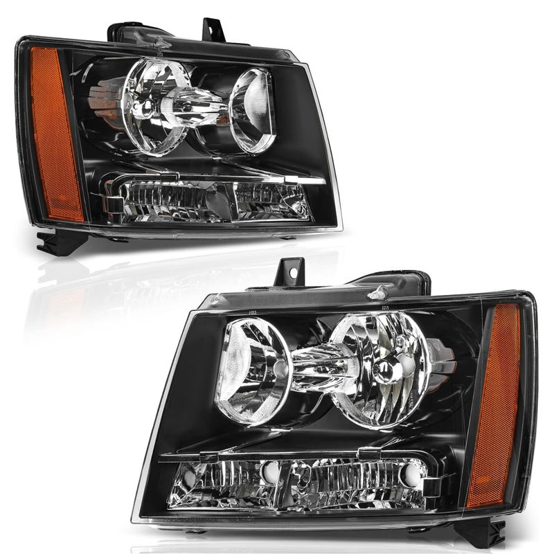 Headlights Assembly Compatible with 2007-2014 Chevy Tahoe Chevrolet Suburban