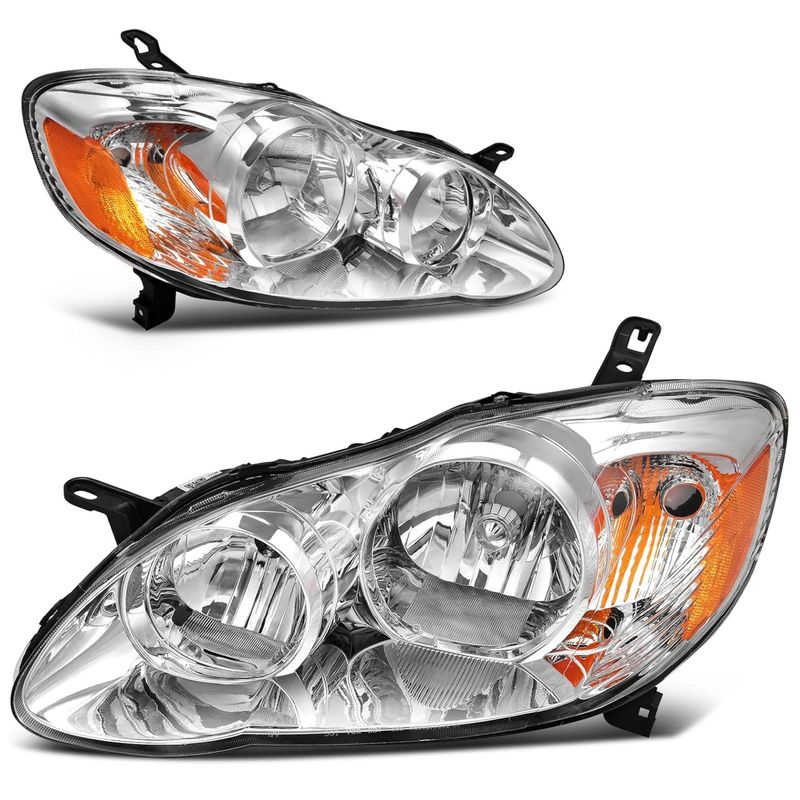Headlight Assembly Compatible with 2003-2008 Corolla 